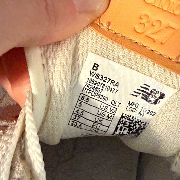 Women’s Beige and Orange Sneakers - Picture 3 of 3